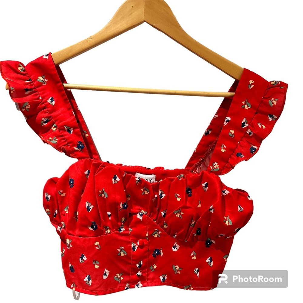 Princess Polly Lorelei Red Top Size‎ 0